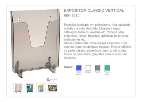 Porta Catalogo A4 Acrimet 863 Folletos Expositor Exhibidor En Venta En