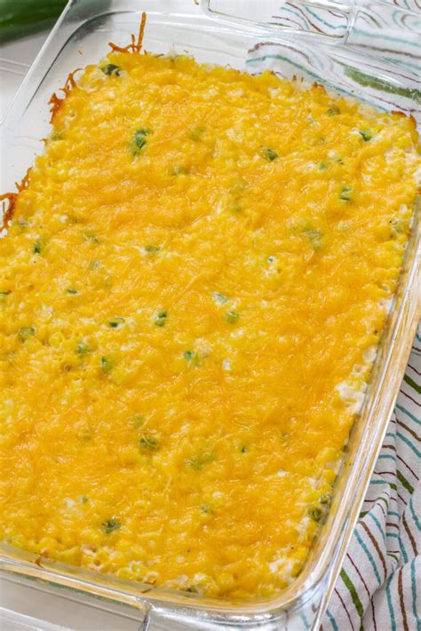 Jalapeno Cream Cheese Corn Casserole Mindy S Cooking Obsession