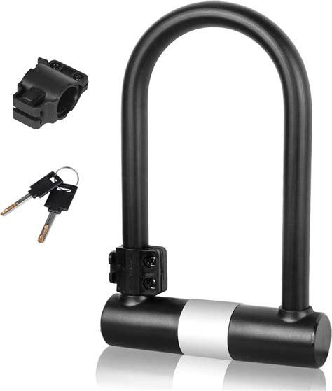 Izotusxi Large Bike U Lock With 6ft Cable U Shape Bicycle U Lock For