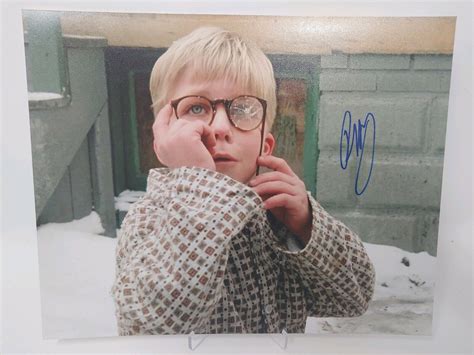 A Christmas Story Ralphie Signed 8x10 Peter Billingsley Broken Glasses