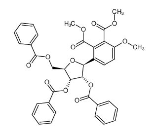 Metoxi Tri O Benzoil D Ribofuranosil Ftalato De Dimetilo