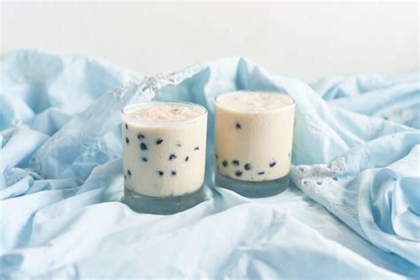 Premium Photo Homemade Milk Bubble Tea With Tapioca Pearls