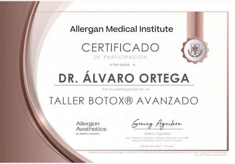 Certificados Doctor Lvaro Ortega