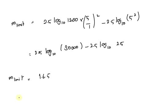 SOLVED Suppose Some Star Is At The Limit Of Naked Eye Visibility M 6