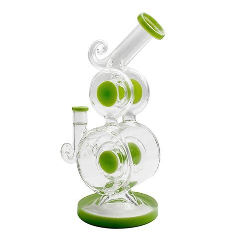 Wholesale Green Backwater Core High Borosilicate Glass Oil Burner Pipe Smoking Pipe China