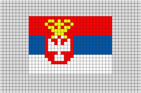 Flag Of Serbia Yugoslavia Pixel Art Pixel Art Art Pixel Art Design