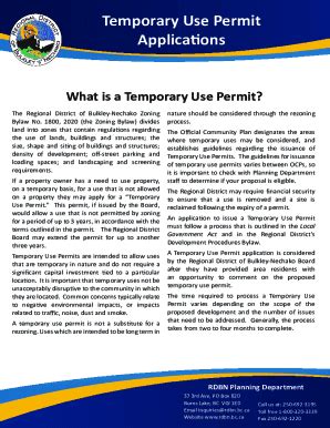 Fillable Online Regional District Of Bulkley Nechako Zoning Bylaw No