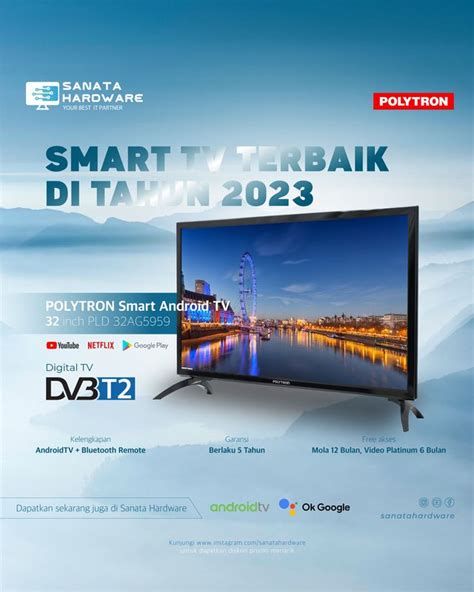 POLYTRON Smart Android TV 32 Inch PLD 32AG5959