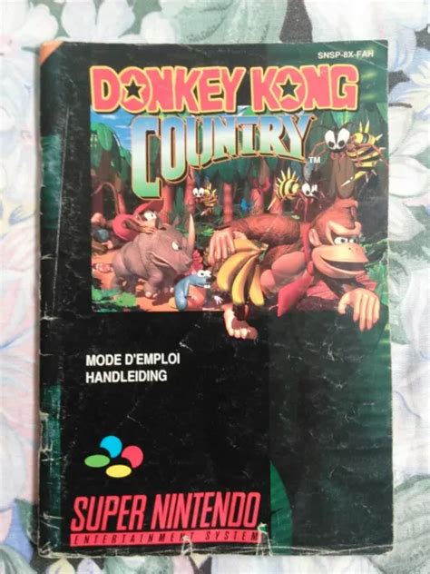 Notice Snes Original Donkey Kong Country Super Nintendo Fah Eur