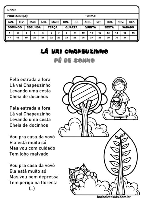 Historia Do Chapeuzinho Vermelho Para Imprimir Historinha Chapéuzinho