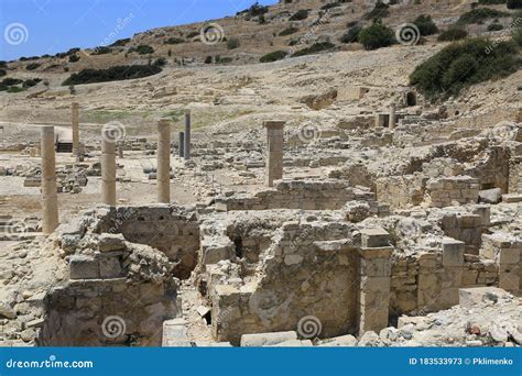 Ruins of Antique City Amathus in Cyprus Stock Image - Image of column ...