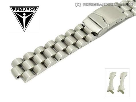 Ersatz Uhrenarmband Junkers Mm Edelstahl Massiv Rundansto