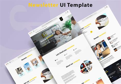 Newsletter Ui Template Design On Behance