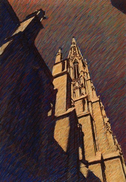 architectural illustration composition part  diagonal