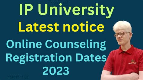 Ip University Online Counseling Registration Dates Out 2023 Document