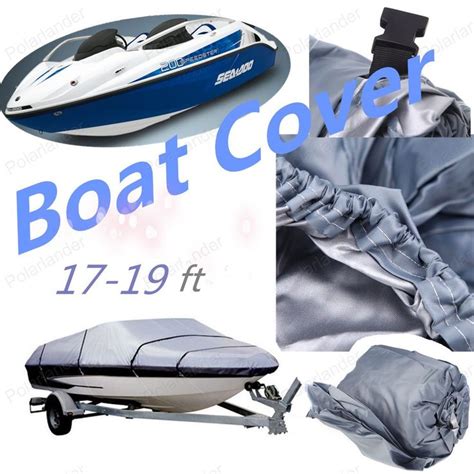 New Grey Water Resistant D Speedboat Boat Cover Ft Beam