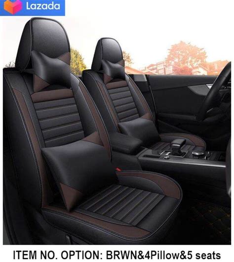 Danny Pu Leather Car Seats Cover Seats Fit Proton Bezza Saga X Wira