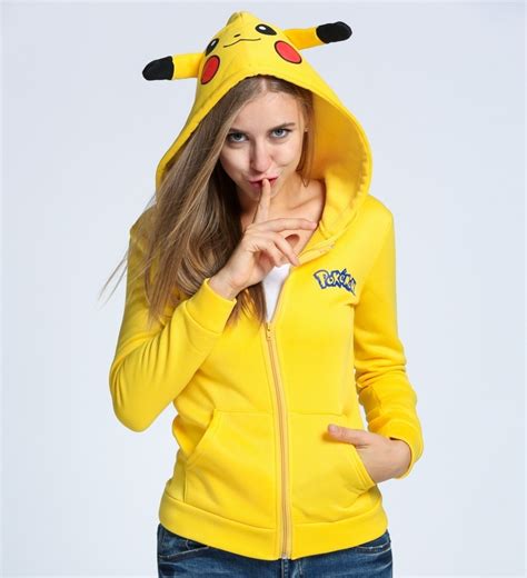 Pokemon Pikachu Ladies Zip Up Hoodie Popcult Wear