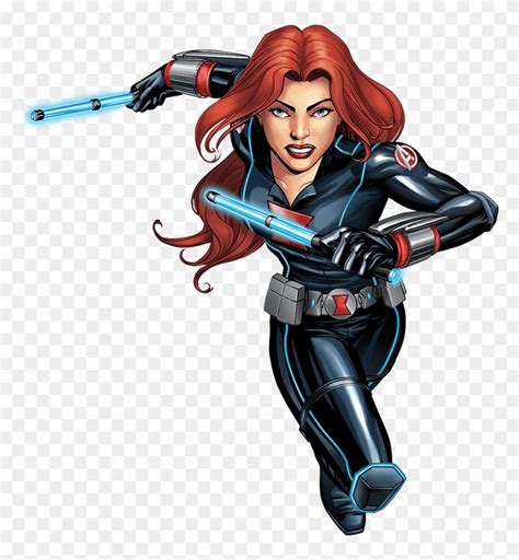 Black Widow Png Avengers Black Widow Cartoon Clipart 16316 Pikpng