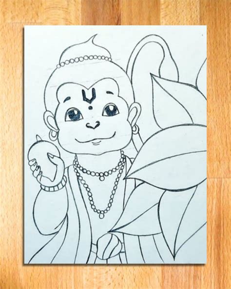 Bal Hanuman Drawing Step By Step Bal Hanuman Drawing Easy Bal Hanuman ...