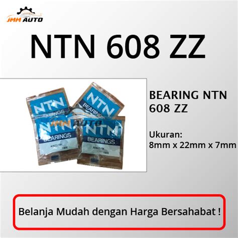 Jual BEARING NTN 608 ZZ LAHER BEARING JAPAN ORIGINAL NTN Jakarta