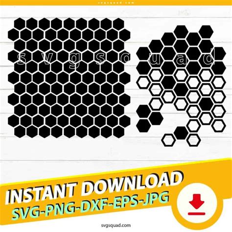 Honeycomb Svg Png Dxf Eps Cut Files Cricut Silhouette Digital Download