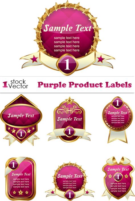 Best Vectors ClipArt: Elegant Product Labels Template Free Vector Graphic