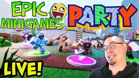 🔴 Epic Minigames Party Live Stream With Viewers Roblox Its Totally