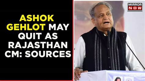 Congress Presidential Polls Ashok Gehlot Agrees To Forgo Cm Post