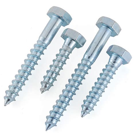 DIN 571 M5 M6 M8 M10 Lag Bolts Timber Wood Screws Zinc Plated Hex Head