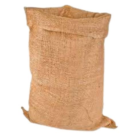 Brown Eco Friendly Biodegradable Light Weight Matte Finish Jute Sack