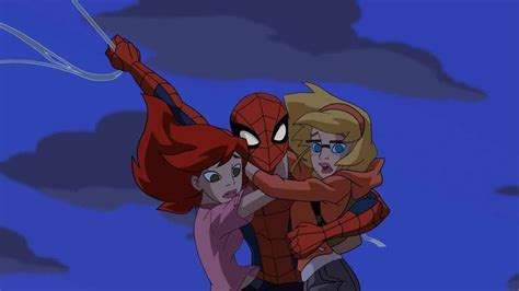 Spidey Saves MJ Gwen Spectacular Spider Man Spiderman Cartoon