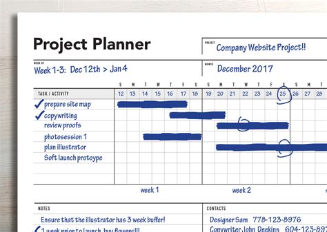 Ultimate Project Planner – Gantt Chart | Rumble Design Store