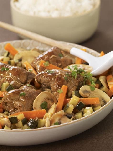 Paupiettes De Veau Aux Petits L Gumes Chalotes Et Cerfeuil Recette