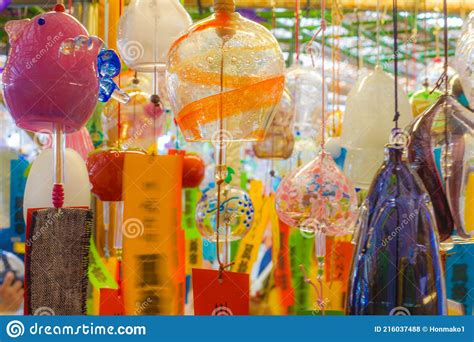 Summer Of Wind Chimes Japanese Culture Stock Photo Image Of Crafts