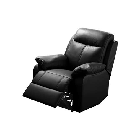 Fauteuil Relax électrique Cuir Noir VYCTOIRE Noir Leroy Merlin