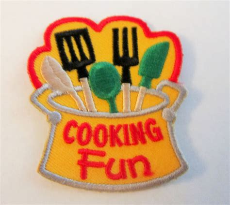 Girl Scout Fun Patch Cooking Fun By Allthingsgirlscout On Etsy