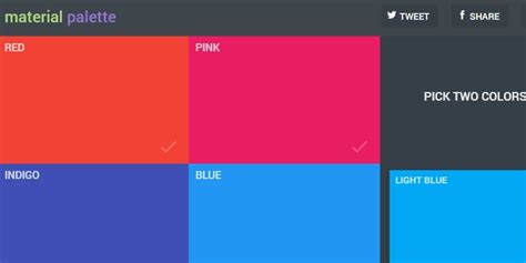 Material Design Color Palette Generator | Bypeople