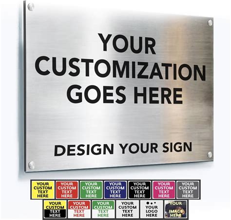 Custom Outdoor Metal Signs Personalized Aluminum Signs