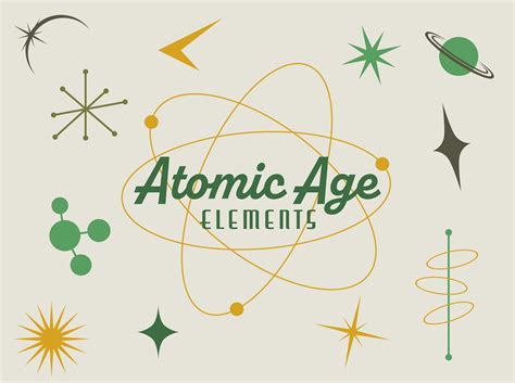 Atomic Age Design Elements Svg Png Eps Graphic By Arborie Creative