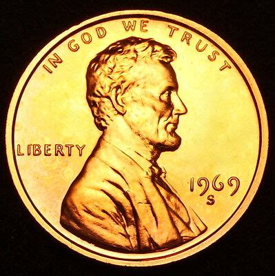 1969 S Lincoln Memorial Proof Penny From Proof Set EBay