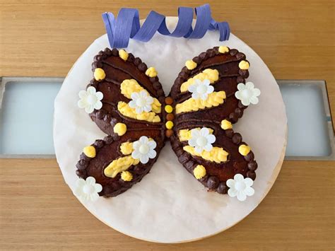 Pastel De Cumpleaños Con Forma De Mariposa Receta Divertida