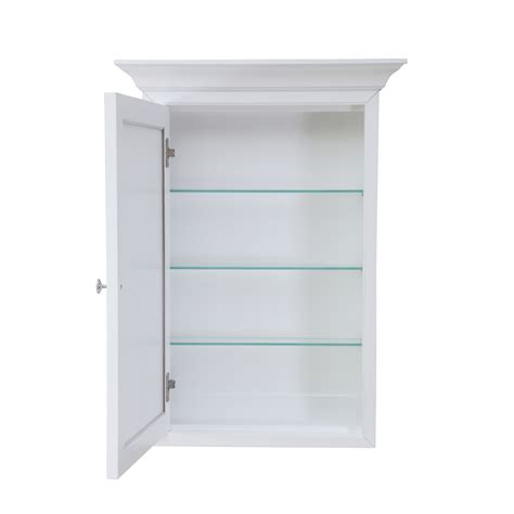 Newport Wall-Mounted Medicine Cabinet (White) - KitchenBathCollection