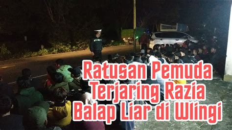 BREAKING NEWS Ratusan Pemuda Terjaring Razia Balap Liar Di Wlingi