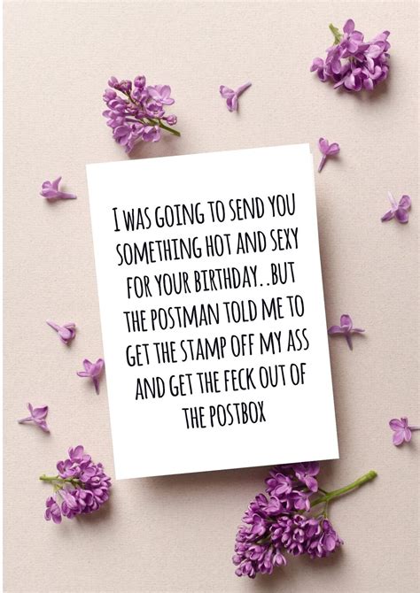 Funny Birthday Card, Humour Birthday Card, Witty Birthday Card ...