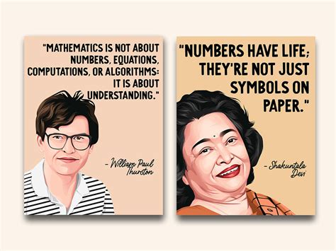 Famous Mathematicians Printable Posters 10 Inspiration Math Etsy