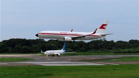 Garuda Indonesia Boeing 737 800 Retro Livery Landing Soekarno Hatta