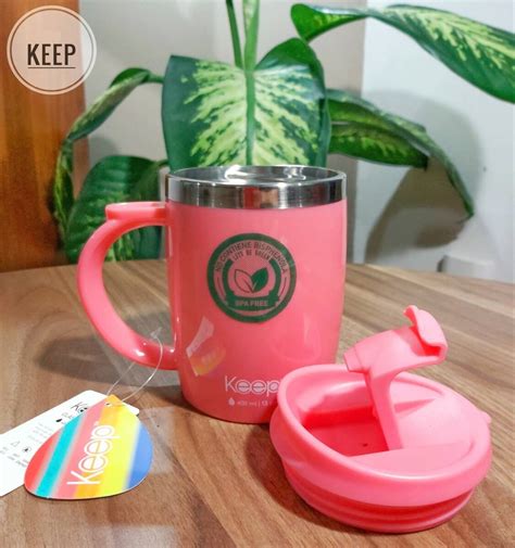 Jarra Taza Mug T Rmica Con Asa Keep Ml Colores Surtidos Rosa Lasa