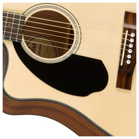 Fender CD 60SCE LH Dreadnought Electro Acoustic Natural At Gear4music