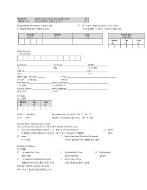 Fillable Online Dllr Maryland Get The Free Maryland Model Learner